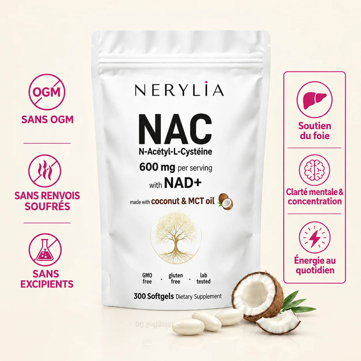 Complexe NAC600 & NAD+ Nerylia