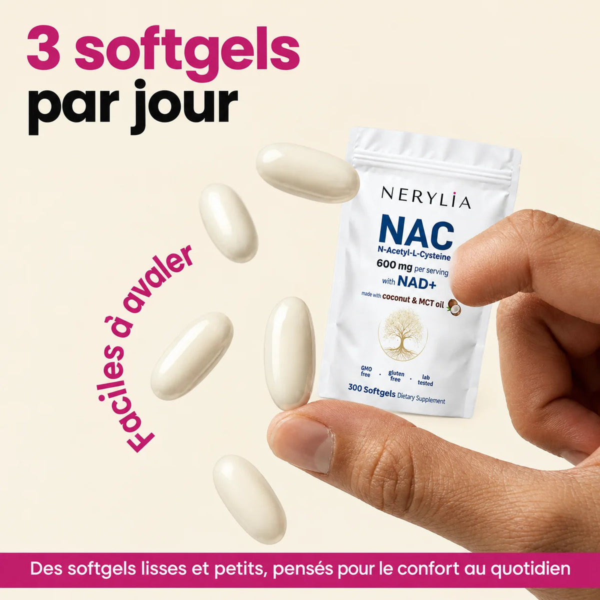 3 softgels par jour